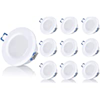Los mejores  - sweet -led plano Foco LED IP44- 5 W- no orientable- redondo- color blanco- 400 lúmenes- blanco cálido